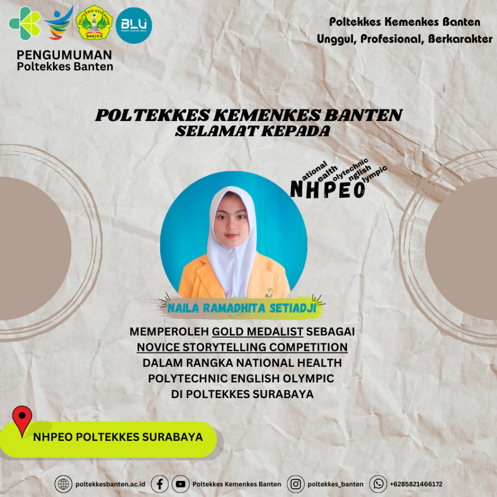 Pengumuman Juara Nhpeo Poltekkes Kemenkes Banten Tahun 2023 Di