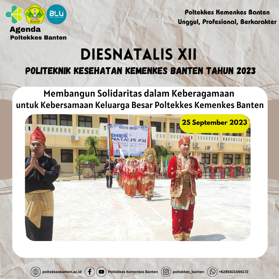 Pembukaan Diesnatalis Xii Politeknik Kesehatan Kemenkes Banten Tahun