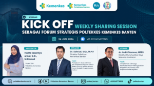 Kick Off Weekly Sharing Session Poltekkes Kemenkes Banten melalui Zoom Meeting sebagai forum strategis pengembangan institusi